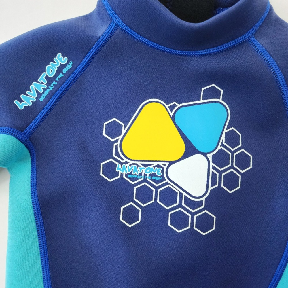 Lavatone Kids Wetsuit Full Body Blue Teal Neoprene UV50+Size 9-10 Surfing Dive - Picture 3 of 8